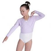 Lilac Cotton Ballet Wrap Cardigan